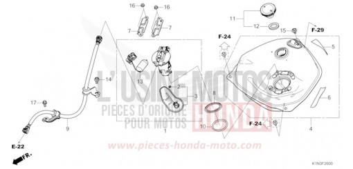 FUEL TANK FSH125R de 2024